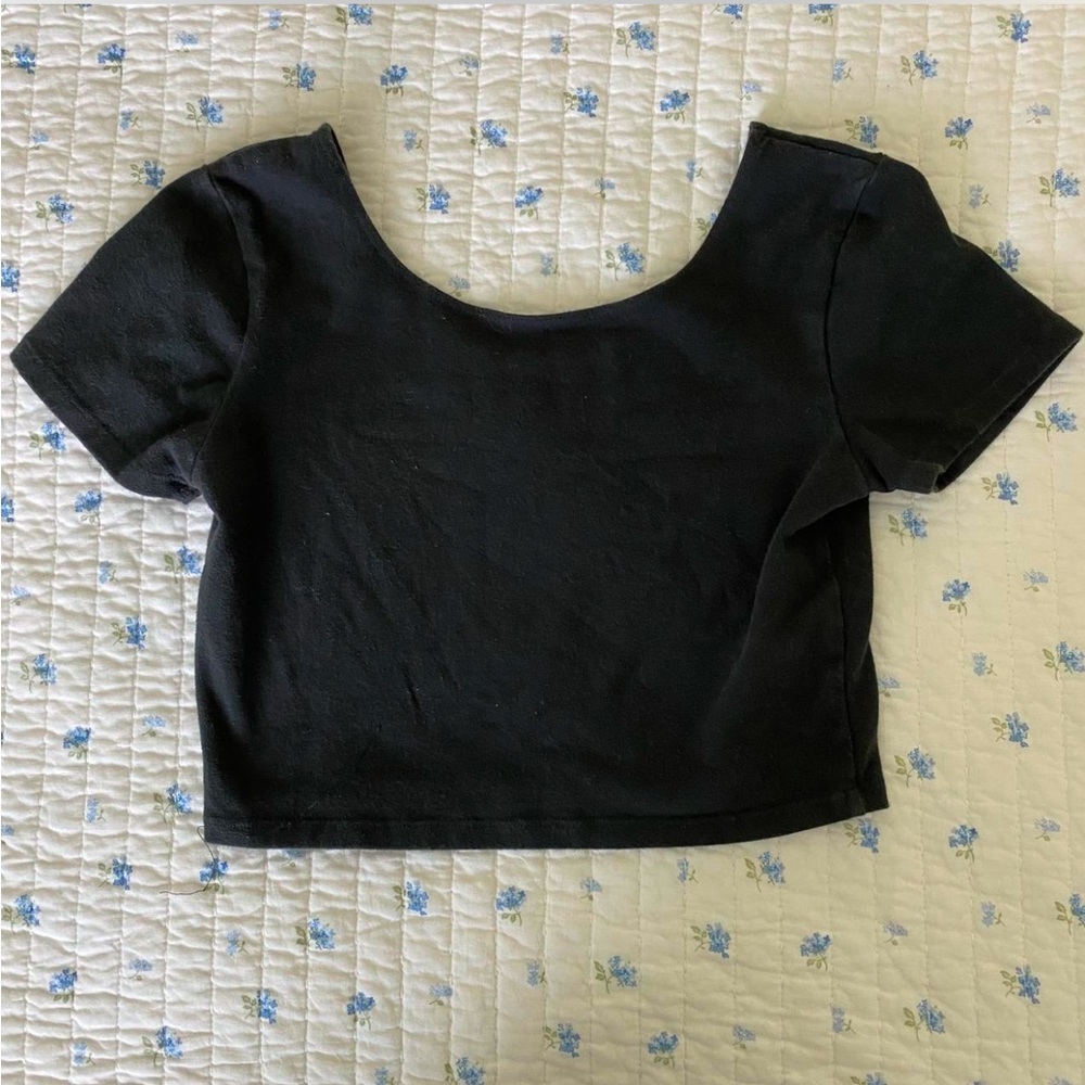 Brandy Melville Black Crop Top